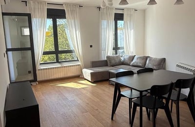 Rental of a brand-new 3-room apartment, 78 m², near the city center of Belgrade, Serbia